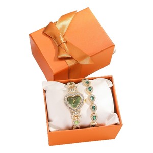 Nouveau cadran vert frais Aurora incrusté de diamants <span class=keywords><strong>montre</strong></span> pour <span class=keywords><strong>femme</strong></span> Bracelet printemps été cadeau d'anniversaire en acier inoxydable <span class=keywords><strong>Quartz</strong></span> 10mm - Product Image 5
