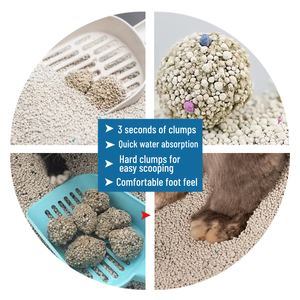 China Beroemde Meowstard Merk Groothandel Beste Bentoniet Kattenbakvulling Zand Klonteren Geplet En Bal Vorm Natrium Bentoniet - Product Image 2