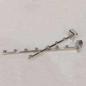 Crochet métallique carré en acier au carbone chromé Hookei avec billes en acier - Product Image 1