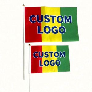 Eco-Friendly Polyester Custom Size Digital Printed Hand Waving <b>Flags</b> for Event Use with Any Design - Product Image 2
