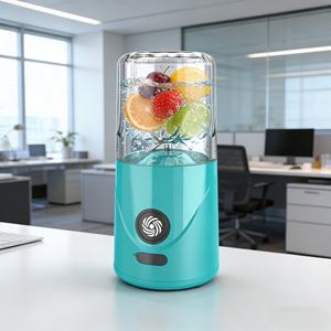Mini-mixeur portable 260 ml, alimenté par batterie, rechargeable par USB, 2 lames, broyeur de glace, sans BPA, anti-fuite, pour smoothies, utilisation en extérieur - Product Image 5