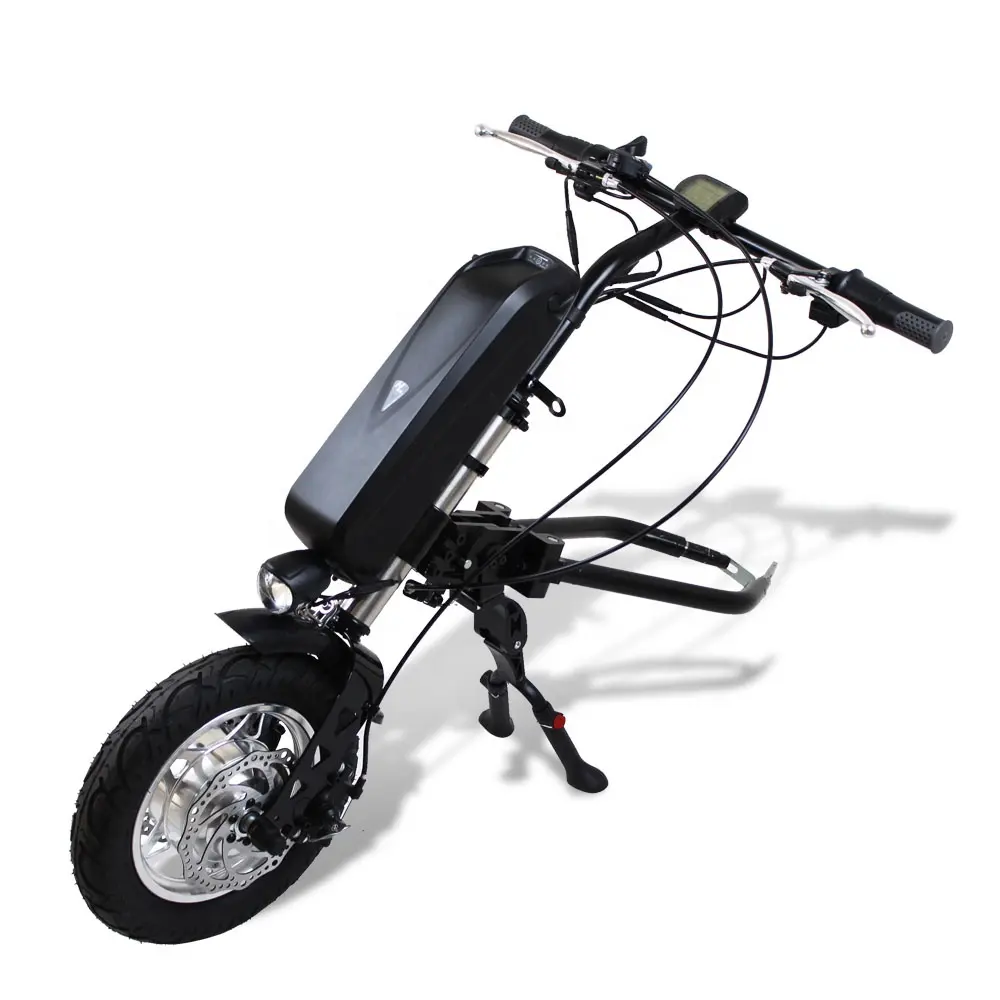 고급 기술 12 인치 36v 350w 전동 휠체어 자전거 전기 handbike 함께 10.4Ah 배터리