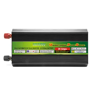 BEU3000L 토로이드 3000 3000W 6Kw 24V 순수 사인파 침략자 인버터 리튬 배터리 충전기 Charjar