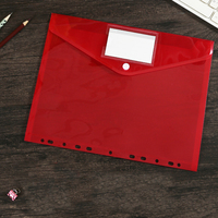 Carpeta de Archivos Transparente al por Mayor, Tamaño A4, Vertical, 11 Orificios, con Botón a Presión, Material PP, Color Personalizado, Impermeable, para Documentos Escolares