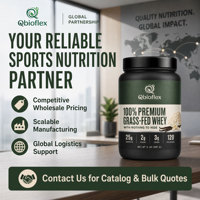 Poudre de Protéine de Lactosérum Qbioflex Direct Usine – Complément Nutritionnel pour le Soutien Immunitaire – Vrac