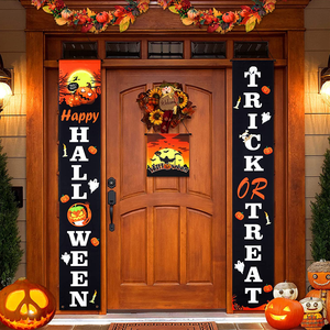 Entrega Rápida Banderines Personalizados Colgantes de Halloween y Feliz Navidad para Decoración de Puerta de Garaje Exterior - Product Image 6