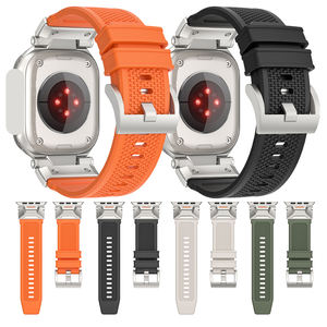Cinturino orologio in Silicone Eraysun di lusso in gomma traspirante morbido Sport per <span class=keywords><strong>Apple</strong></span> <span class=keywords><strong>Ultra</strong></span> 2/iwatch 11 cinturino - Product Image 1