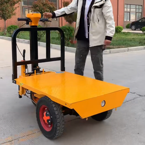 Ev ve şantiye kullanımı için platformlu elektrikli üç tekerlekli düz yataklı el arabası doğrudan fabrikadan - Product Image 5
