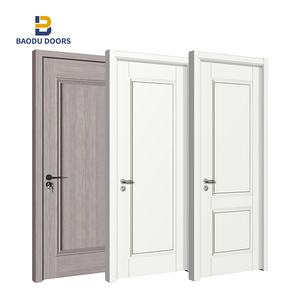 MDF מלמין עץ דלתות עבור בתי פנים פופולרי האחרון עיצובים תמונות פורניר מלמין לוח עץ דלת עור - Product Image 3