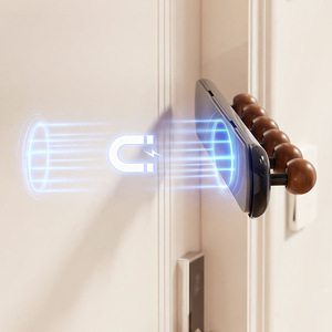 Magnetic Wall <b>Hooks</b> Rectangle Removable No Drilling Coat Rack For Kitchen Bathroom Door <b>Hook</b> Type PP Material - Product Image 3