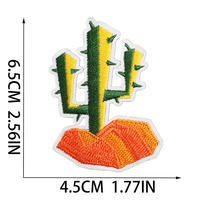 Haute qualité en gros USA Western Cowboy thème chapeau botte Cactus chasseur conception fer sur broderie mignon patchs pour casquette