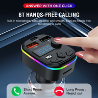 Lecteur MP3 Multifonction sans Fil Bluetooth pour Voiture, Transmetteur FM Mains Libres avec Chargeur USB 3A