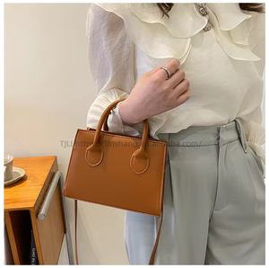 Trendy PU Girl Bag Women's Crossbody Bag New Hand-held Solid Color Women's Bag With Large Capacity Small <b>Square</b> Bag - Product Image 6