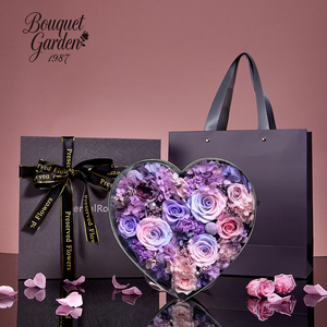 Regalo per <span class=keywords><strong>San</strong></span> <span class=keywords><strong>Valentino</strong></span>/Natale/La Laurea 2026, Scatola Regalo con Rosa Eterna a Forma di Cuore in Velluto, Fiore Preservato di Lunga Durata 3-5 Anni - Product Image 3