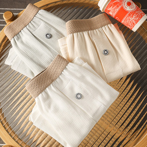 Boxer da uomo estivi a quadri leggeri e traspiranti larghi pantaloni Arro Spandex/cotone con Logo in vita Boxer da uomo - Product Image 2