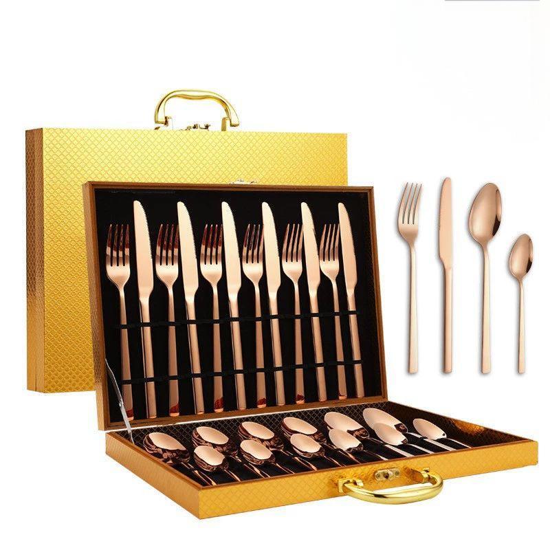 Flatware 24 Pieces Stainless Steel Vintage