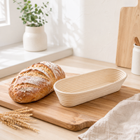 Banneton ovale en rotin sans éclats, design professionnel, directement de l'usine, pour boulangeries commerciales et vente au détail