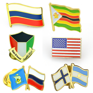 Pin de Esmalte Metálico Personalizado al por Mayor, Pin de Solapa con Bandera Nacional de Resina Epoxi, Insignias de País, Pin de Bandera - Product Image 3