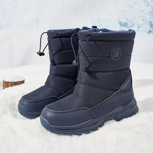 Stivali da <span class=keywords><strong>Neve</strong></span> Impermeabili da <span class=keywords><strong>Uomo</strong></span>, <span class=keywords><strong>Scarpe</strong></span> Invernali Antiscivolo con Fodera in Peluche ad Alta Densità, Cerniera Laterale, Stivali Termici <span class=keywords><strong>per</strong></span> Esterni - Product Image 3