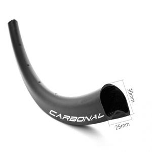 Llanta de rueda <span class=keywords><strong>Ciclocross</strong></span> de bicicleta de carbono, ligera, Tubular de disco profundo de 30mm - Product Image 1