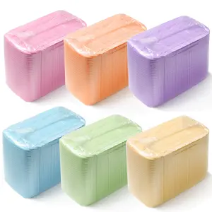 125 pièces pliable vernis à ongles jetable porte-coussin à main nappe peluche papier tampon ongles Art nettoyage Table tapis