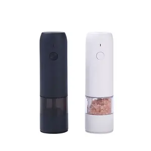 Plastic Verstelbare Peper Shaker Elektrische Oplaadbare Zout En Pepermolen Machine Voor Keuken