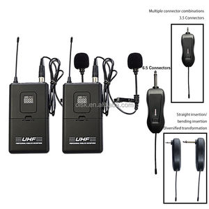 Clavax-Micrófono de solapa inalámbrico UHF, auricular universal para enseñanza, micrófono de pecho, paquete de cintura dinámico - Product Image 6