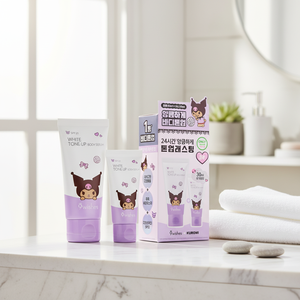 KUROMI Edition 9wishes White Tone up Body Serum Set 80ml+30ml High Quality Body Cream - Product Image 2