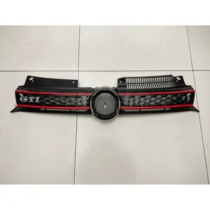 StarNav Pour Golf 6 MK6 Style 2009 2010 2011 2012 2013 Kit de modification de la calandre supérieure centrale du pare-chocs avant de la voiture, extérieur - Product Image 6