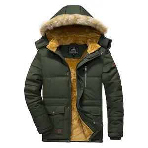 Custom Herren Trench Thermal Jacket Wasserdicht, Outdoor Winter Fleece Wind breaker Jacken Herren Kapuze, Herren Jacken & Mäntel