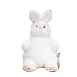 超丝滑坐白色兔子毛绒毛绒玩具儿童男童女童