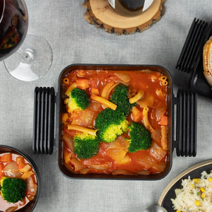 2-in-1 다기능 전기 로스터 및 프라이팬 냄비 그릴 야외 가정 요리를 위한 바베큐 프라이팬 분리형 접시 - Product Image 2