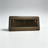Unité de ventilation au sol 2*10 marron de haute qualité, design épuré, pour villa et gîte, avec système d'air frais central