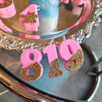 Bougie d'anniversaire rose en paraffine avec chiffres, décoration de gâteau, bougie numérique scintillante pour les fêtes d'anniversaire des filles, table de desserts