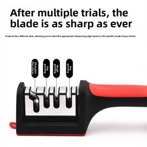 Afilador de Cuchillos Manual Multifuncional de Acero al Carbono, Fácil de Usar, Herramienta Rápida para Afilar Tijeras para Uso Doméstico - Product Image 4