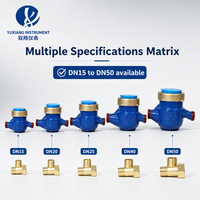 Premium DN32 mm Cast Iron IP68 Brass Digital Cold/Hot Mechanical Water Meter