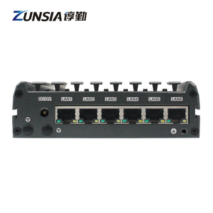 Zunsia Celeron J1900 <span class=keywords><strong>Atom</strong></span> E3845 Pfsense pare-feu Mini PC 6 2.5G Lan 1 * COM RS232 DDR3 8GB routeur industriel sans ventilateur Nano Mini PC - Product Image 3