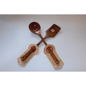 ชุดทัพพีและตะหลิวไม้ 30 ซม. อุปกรณ์ครัวไม้เนื้อแข็งสำหรับทำอาหาร - Product Image 3