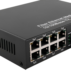 2 x SC DX Dual Fiber 8 x RJ45 10/100 Mbps Commutateur Fibre Optique Fast <span class=keywords><strong>Ethernet</strong></span> Boîtier Métallique pour Déploiement Réseau Fast <span class=keywords><strong>Ethernet</strong></span> 2F8E - Product Image 4