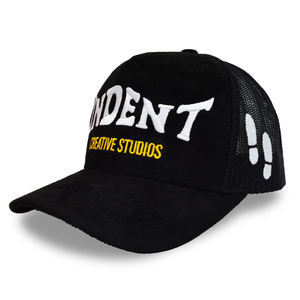Casquette Trucker 5 Panneaux en Daim avec Motif Lettres, Style Sportif Unisexe, en Maille, pour l'Été, Vente en Gros Usine - Product Image 3