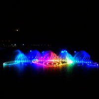 Fuentes Musicales para Grandes Proyectos, Instalación en Lagos, Equipamiento para Eventos Urbanos, Espectáculo de Música, Iluminación y Agua, Fuente Flotante