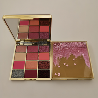 Palette de fards à paupières individuels 12 couleurs au choix, vente en gros d'usine, fard à paupières haute couture personnalisé