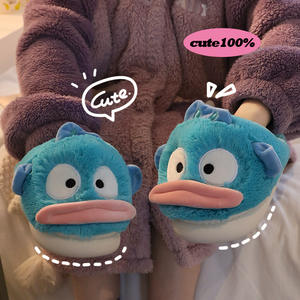 Nouveau mignon et amusant Clown poisson en peluche pantoufles chaudes pour femmes automne et hiver intérieur maison anti-dérapant coton pantoufles pour hommes - Product Image 2