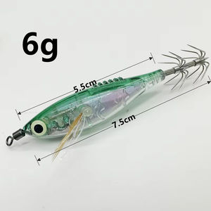Señuelo de Pesca Luminoso Verde de 75mm <span class=keywords><strong>y</strong></span> 6g, Tipo Egi, para Pesca de Calamar, <span class=keywords><strong>Sepia</strong></span> <span class=keywords><strong>y</strong></span> Peces de Agua Salada en <span class=keywords><strong>la</strong></span> Costa, Calidad Premium OEM - Product Image 3