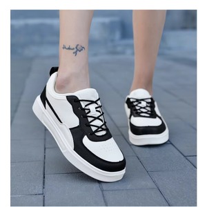 Zapatillas Deportivas Casuales Transpirables Blancas y Negras con Logotipo Personalizado Baratas de Buena Calidad para Mujer, Antideslizantes, para Correr - Product Image 6