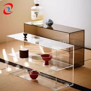 Supports d'affichage de thé acryliques colorés Porte-tasses à thé de stockage décoratifs pour la maison chinoise <span class=keywords><strong>Pokou</strong></span> - Product Image 1