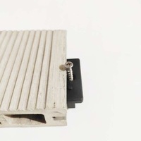 Clips d'accessoires en plastique WPC prix usine utilisés pour les clips de fixation cachés de terrasse WPC fixes Clic durable sol extérieur