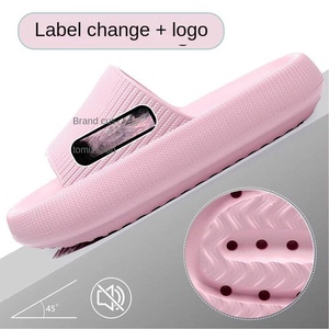 Cross-border poop couple slippers, thick-soled slippers, women's anti-slip home indoor bathroom eva cooling slippers wholesale - Product Image 2