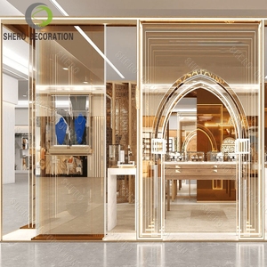 Aménagement de vitrine pour bijouterie, mobilier complet sur mesure, design intérieur personnalisé, présentoirs à bijoux, décoration de magasin, rénovation. - Product Image 1