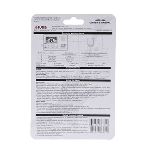 AMT-560 Electric <strong>Tuner</strong> &amp; Metronome <strong>Built</strong>-<strong>in</strong> Mic with Pickup Cable 6.3mm for Guitar Chromatic Bass Violin Ukulele Universal Porta - Product Image 2